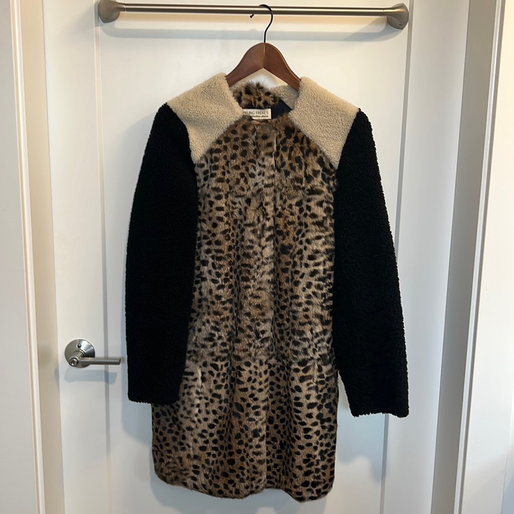 Sherpa & Fur Mid Length Coat - NWOT